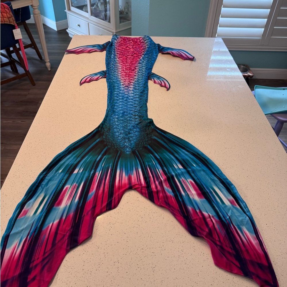 Mermaid Tail Costume in Pink and Blue